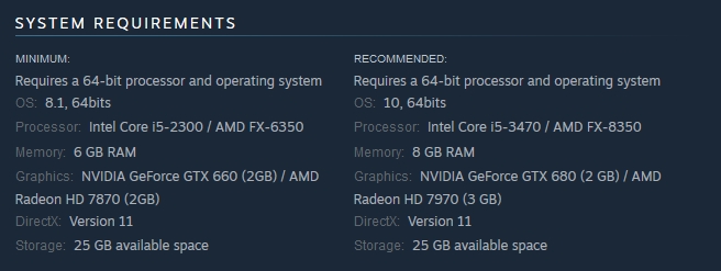 Persona 5 system requirements