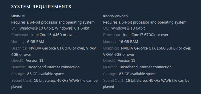 nioh 2 pc system requirements