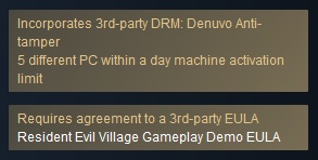 Resident Evil Village - Denuvo DRM