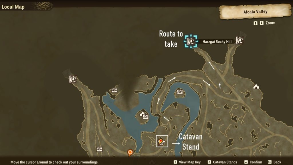 How to get to the location of Tigrex