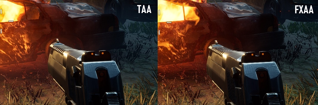 Back 4 Blood - Anti-aliasing comparison - TAA vs FXAA