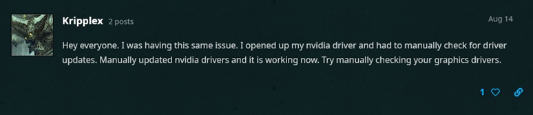 Updating drivers fixes crashes in Diablo 2 resurrected