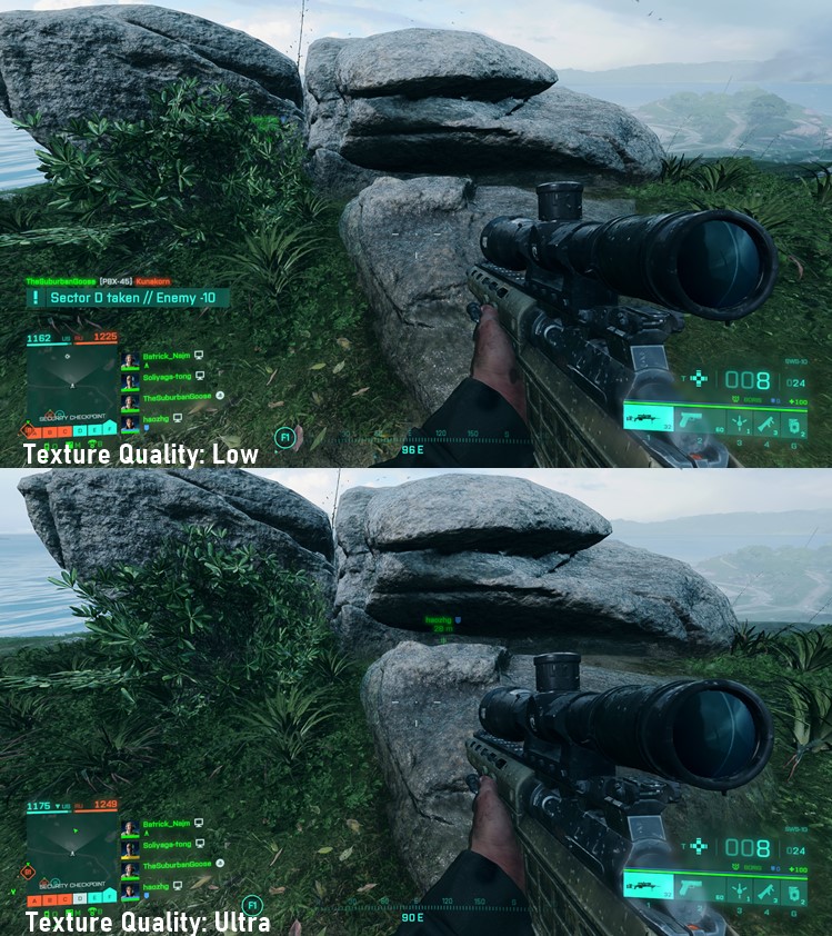 Battlefield 2042 - Texture Quality Ultra vs Low