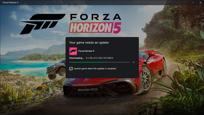 Forza Horizon 5 not updating bug fixed