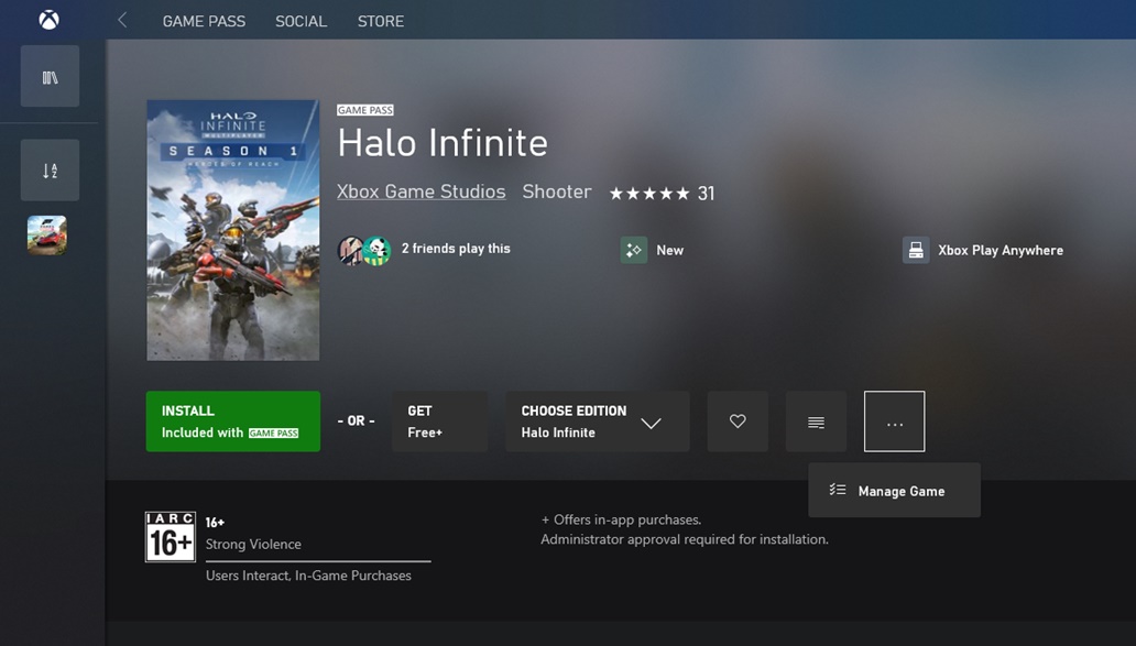 How to uninstall Halo Infinite high-res textures on Xbox App