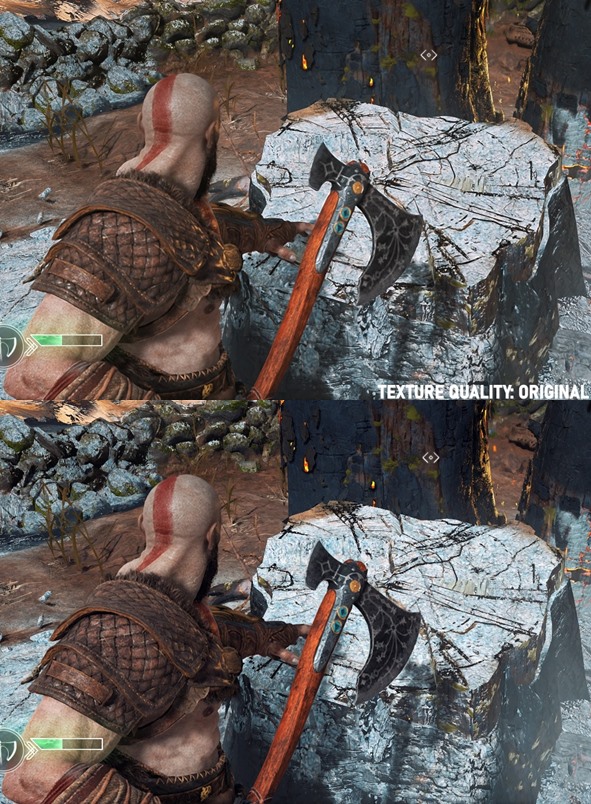 God of War - Texture Quality - Original Vs Ultra