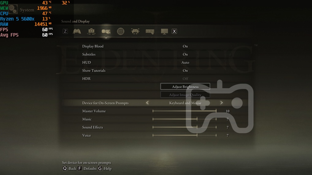 How to change the Controller Button Prompts to Mouse and Keyboard in Elden Ring