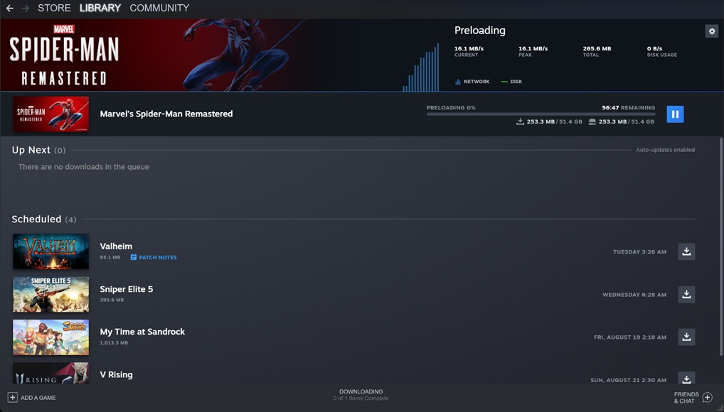 Spider-Man download stuck on Steam Fixed