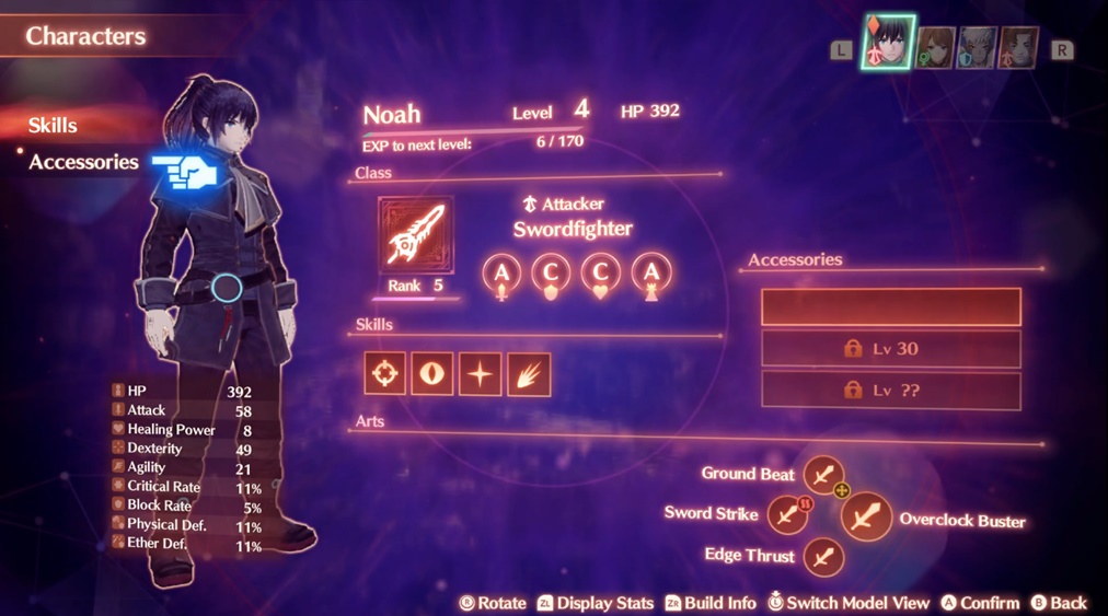 How to access the Accessories Menu in Xenoblade Chronicles 3