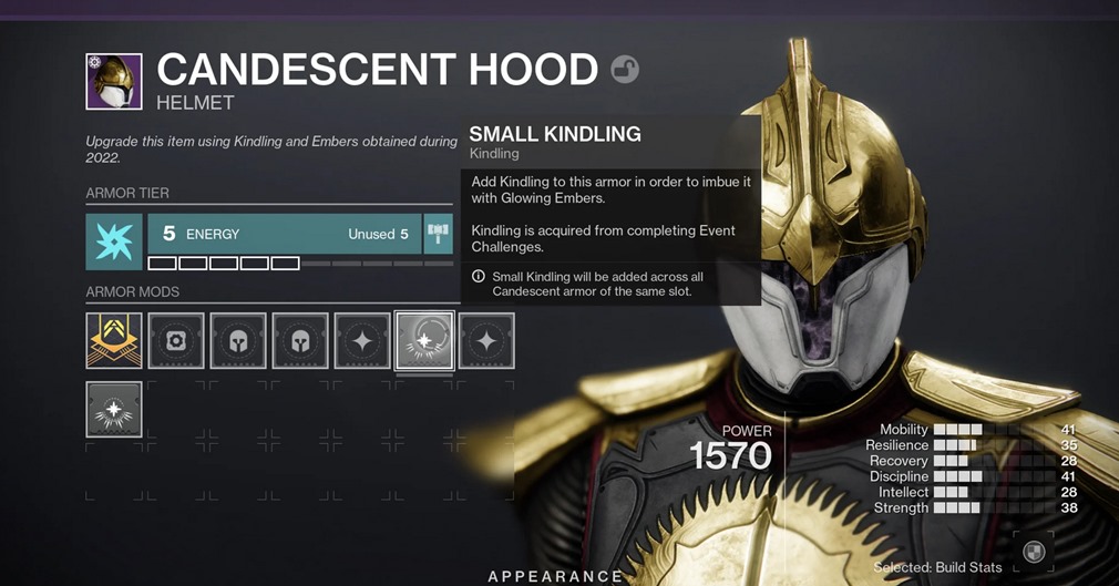 How to use Kindling in Solstice 2022 Event - Destiny 2