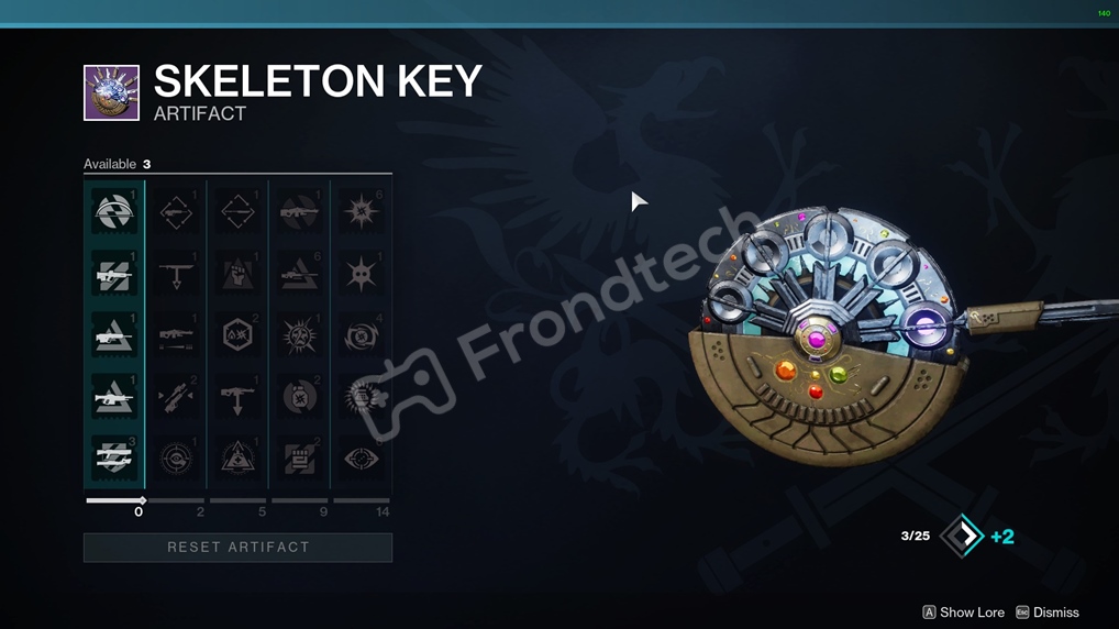 Season 18 Artifact (Skeleton Key) in Destiny 2