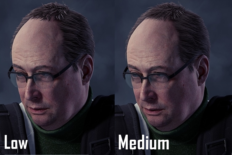 Spider-Man PC - Hair Quality Comparison - Medium vs Low
