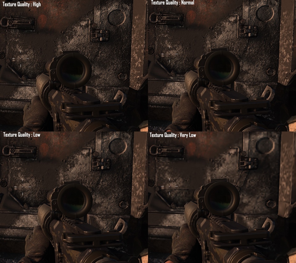 Comparison between different Texture Resolutions - Call of Duty Modern Warfare 2