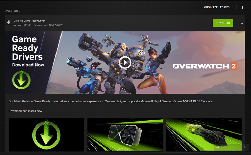 Overwatch 2 Nvidia Driver