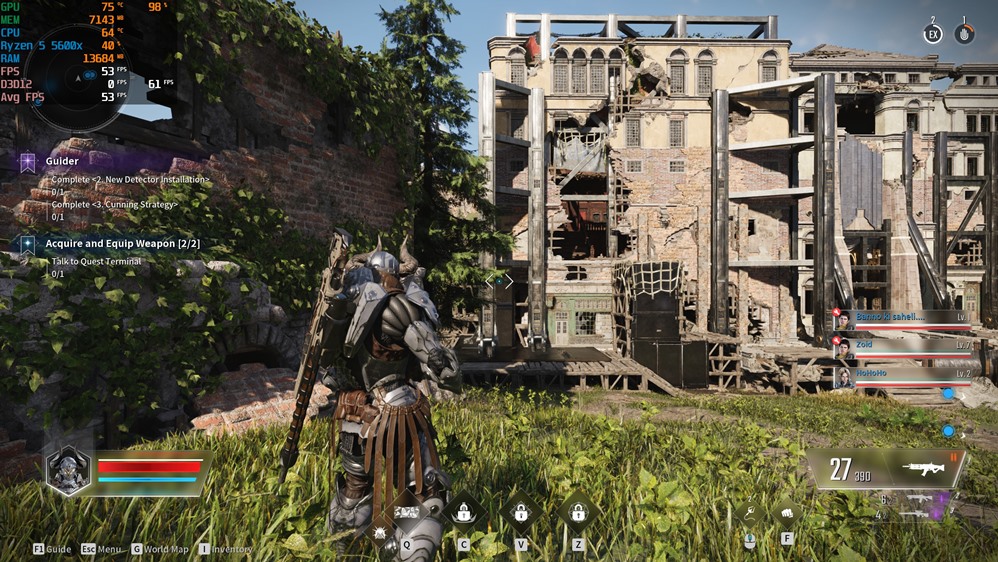 Screenshot showing The First Descendant stuttering on PC