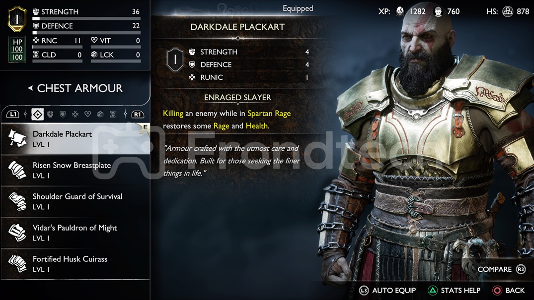 Darkdale Armor - God of War Raganarok Deluxe Edition Reward