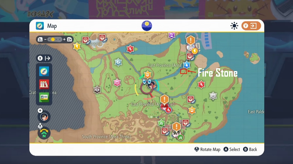 Fire Stone Location Pokemon Scarlet Violet
