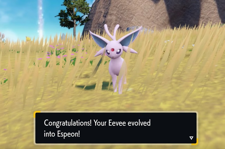 How to Evolve Eevee into Espeon in Pokemon Scarlet and Violet