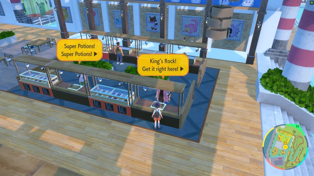 Porto Marinada Market’s Auction house in Pokemon Scarlet and Violet