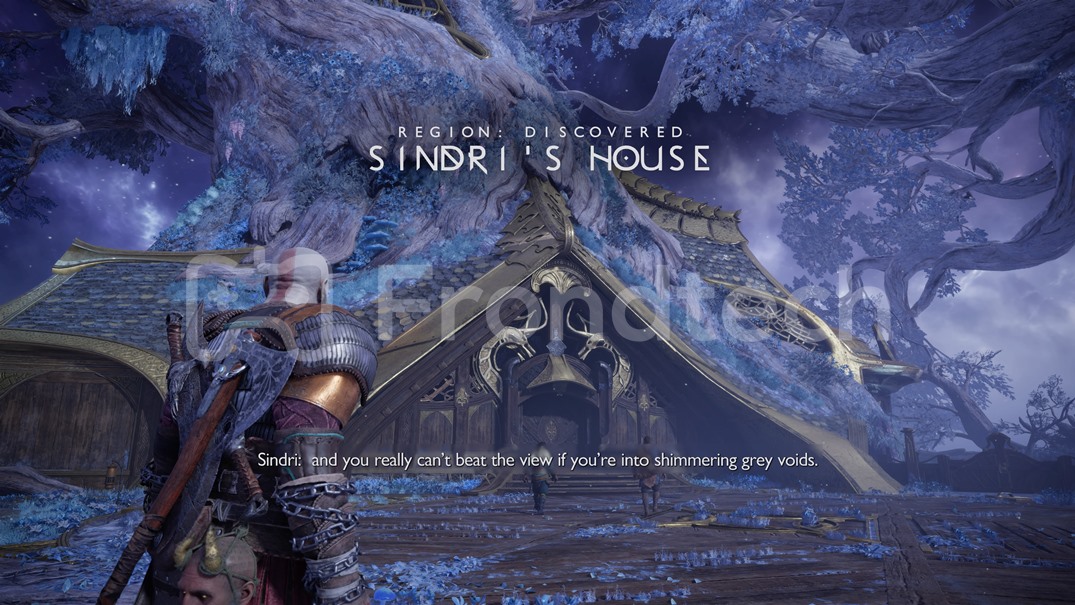 Screenshot showing Sindri's House, where you get the Deluxe Edition Rewards in God of War Raganarok