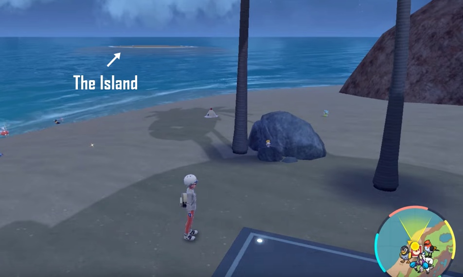 Screenshot showing the location of Rare Candy in Scarlet and Violet