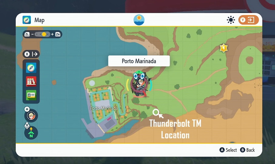 Thunderbolt TM Location Pokemon Scarlet Violet