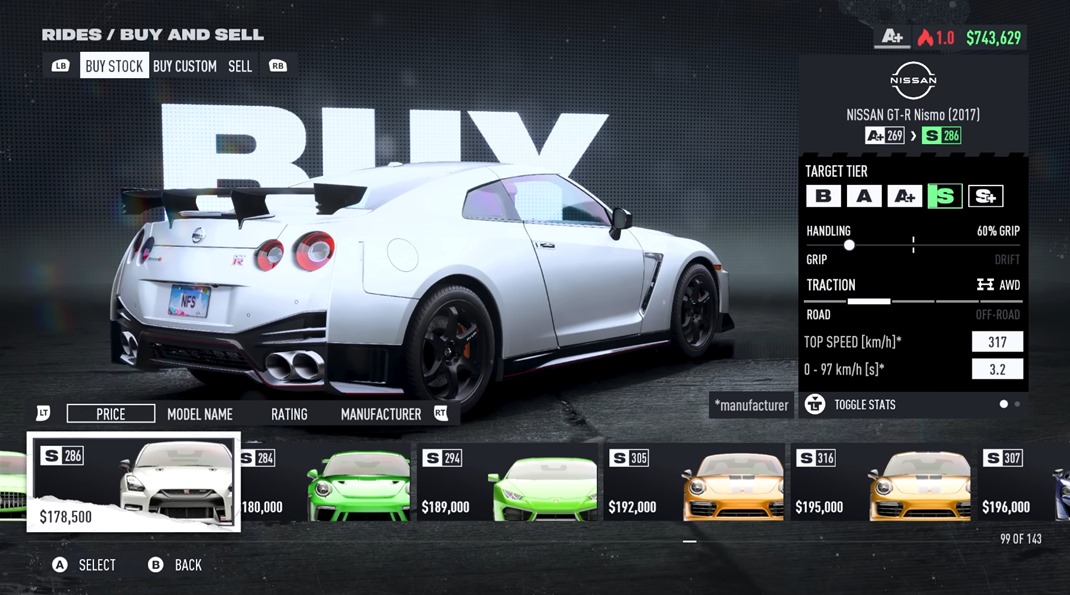 How to Buy new Car in NFS Unbound
