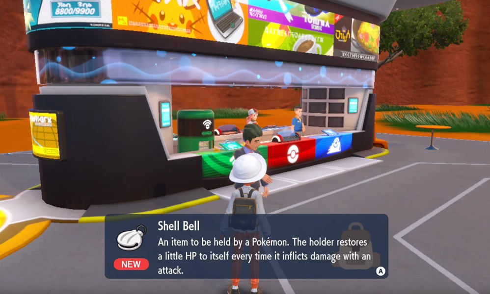 NPC that gives Shell Bell for free in Scarlet and Violet