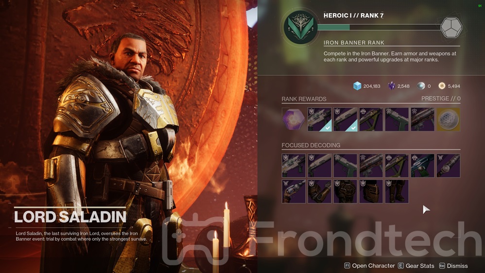 Destiny 2 Season 19 Iron Banner Rewards