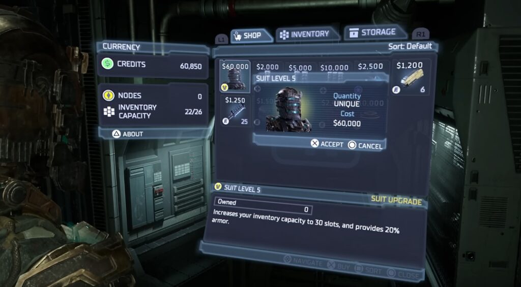 How to get Level 5 Suit in Dead Space Remake