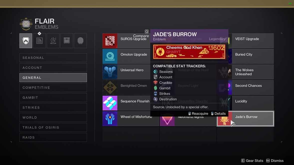 How to get the Lunar Year 2023 Emblem in Destiny 2