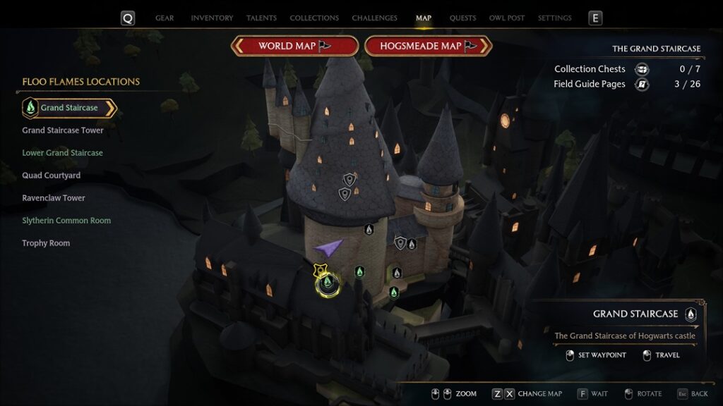 One-Eyed Witch Statue Location in Hogwarts Legacy