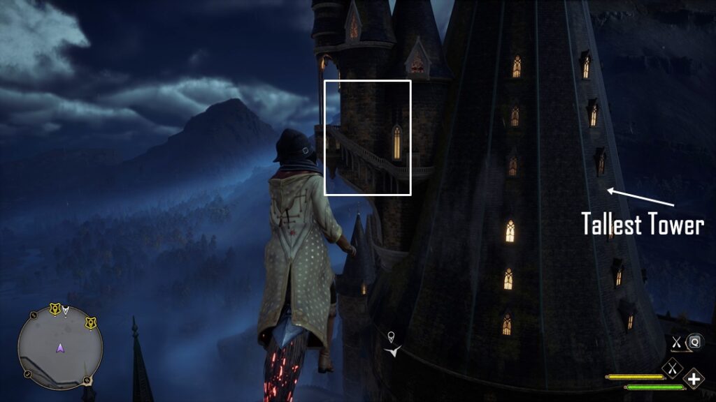 Platform on the tallest tower - Hogwarts Legacy