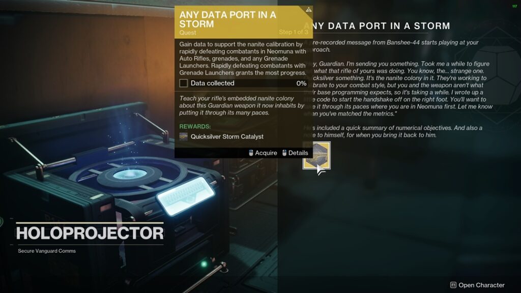 Any Data Port in a Storm Quest Guide - Destiny 2
