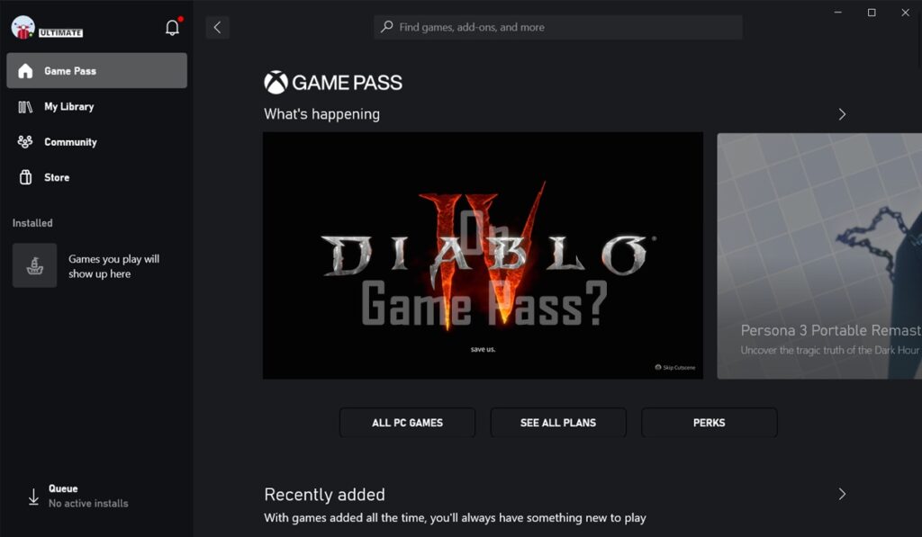Is Diablo 4 on Game Pass