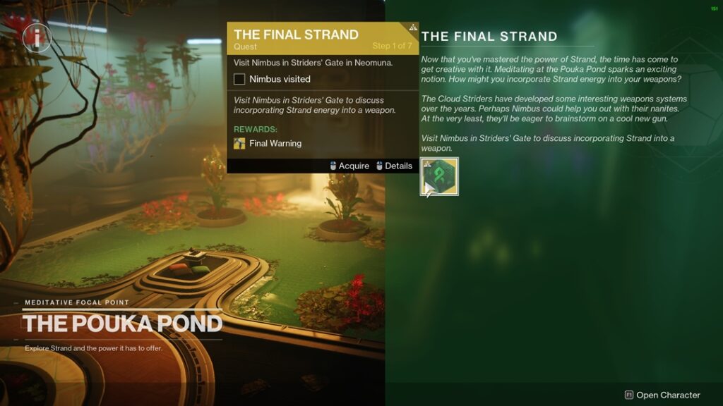 The Final Strand Exotic Quest
