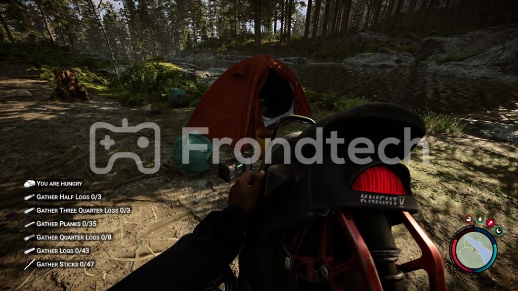 Knight V Unicycle - Sons of The Forest - Screenshot by Frondtech