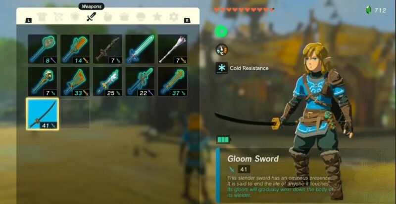 How to get the Gloom Sword in Zelda TOTK