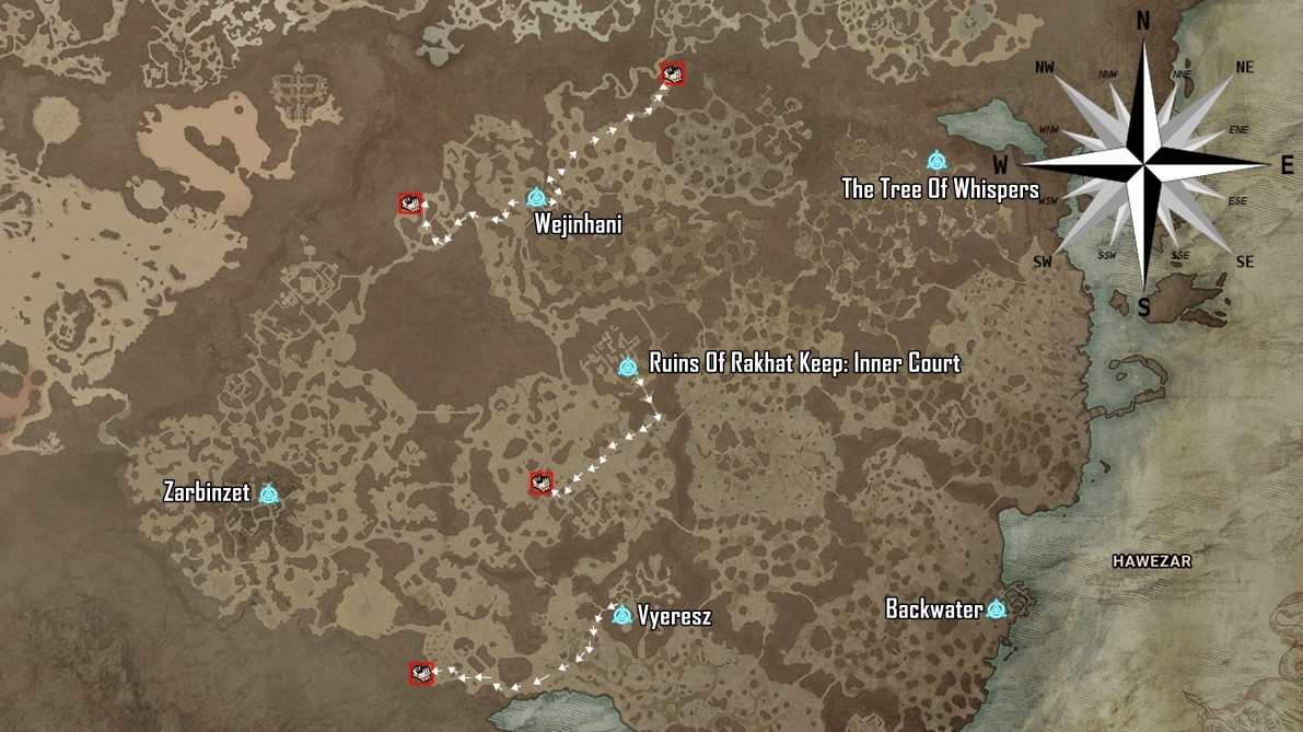 Hawezar Mystery Chest Locations Diablo 4