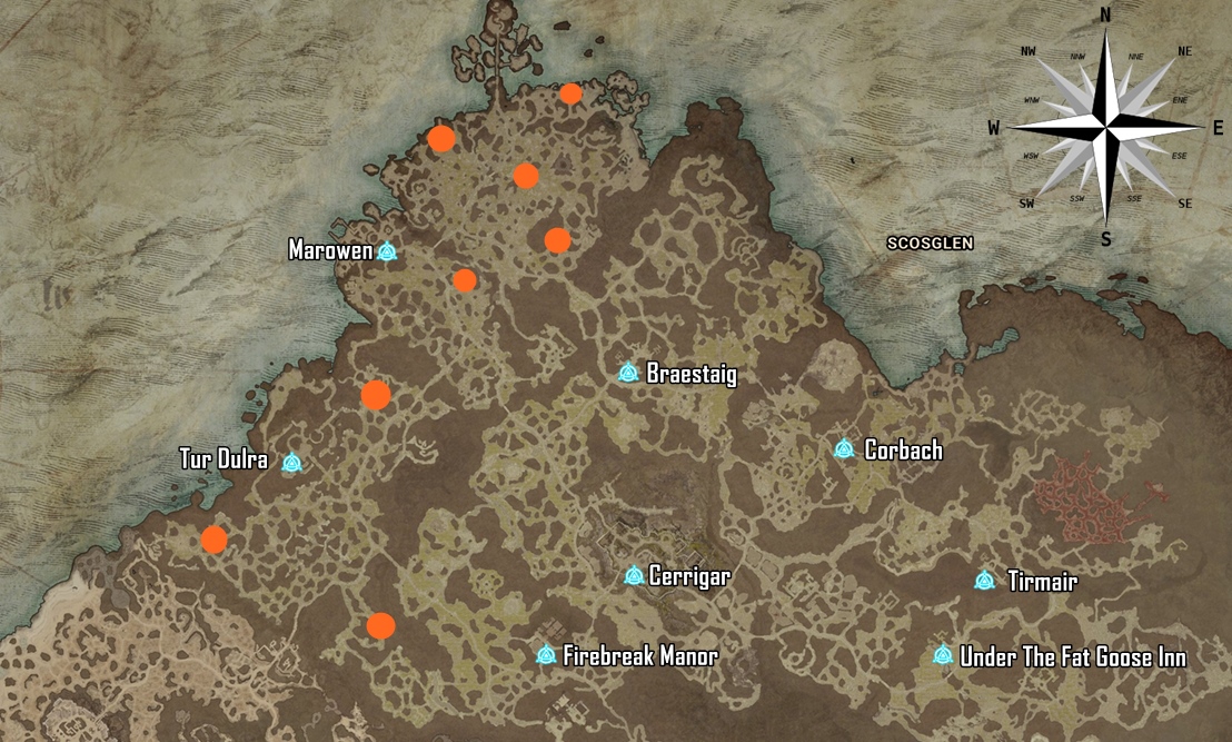 Scosglen Event Locations Diablo 4