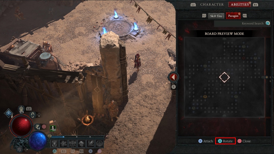 How to Rotate Paragon Board in Diablo 4